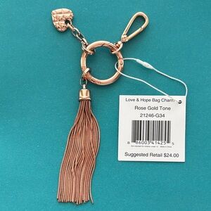 Vera Bradley Rose Gold Bag Charm